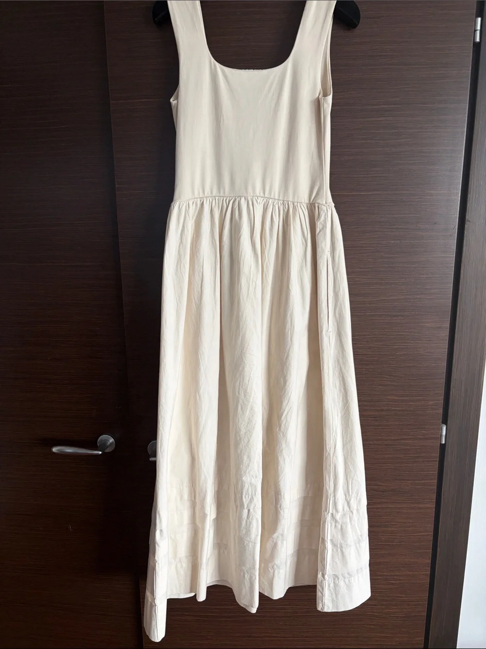 J. Crew Cream Scoop-Neck Sleeveless Maxi Dress - XS LIKE NEW